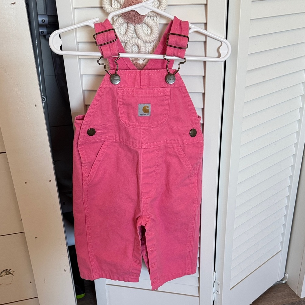 Carhartt Baby, Bright Pink Overalls